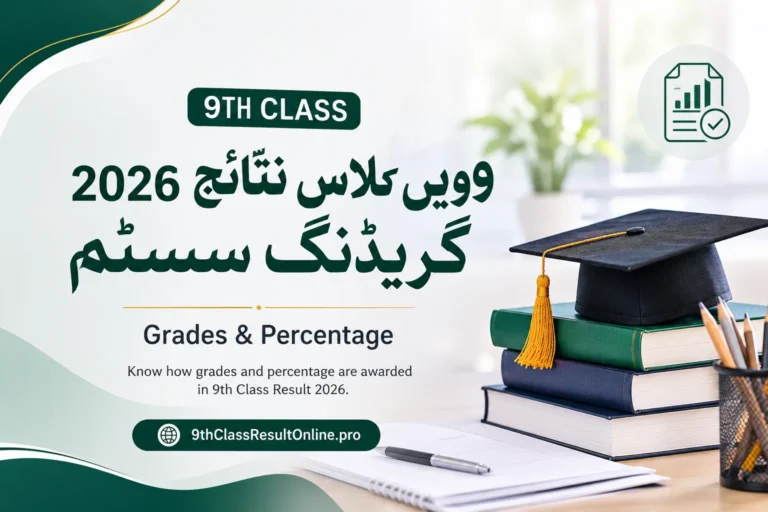9th Class Result 2026 Grading System – Grades & Percentage