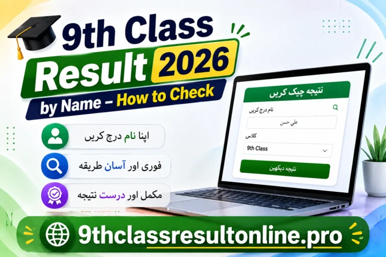9th Class Result 2026 by Name – How to Check